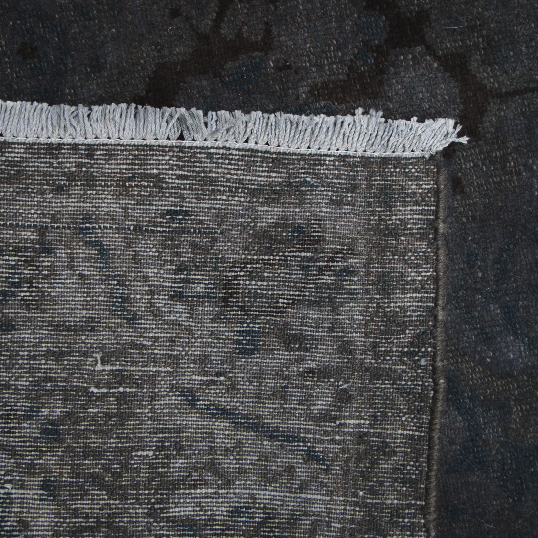 فرش وینتیج دستبافت رنگ شده کناره طول سه متر کد 18202
