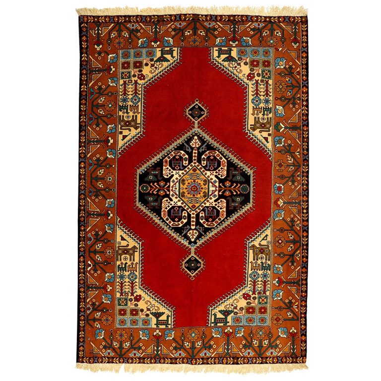 فرش عشایری دستبافت دو و نیم متری