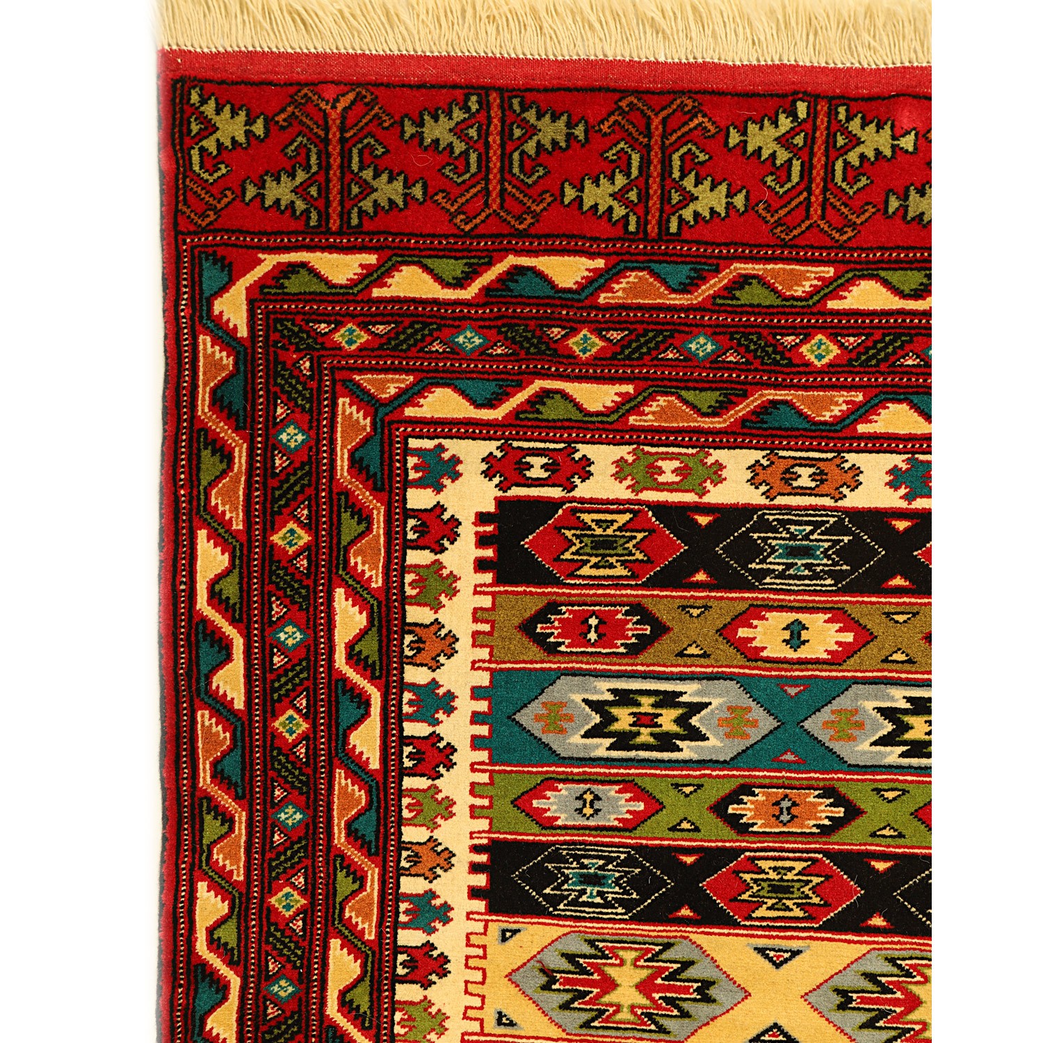 فرش دستبافت ترکمن یک و نیم متری کد 990995