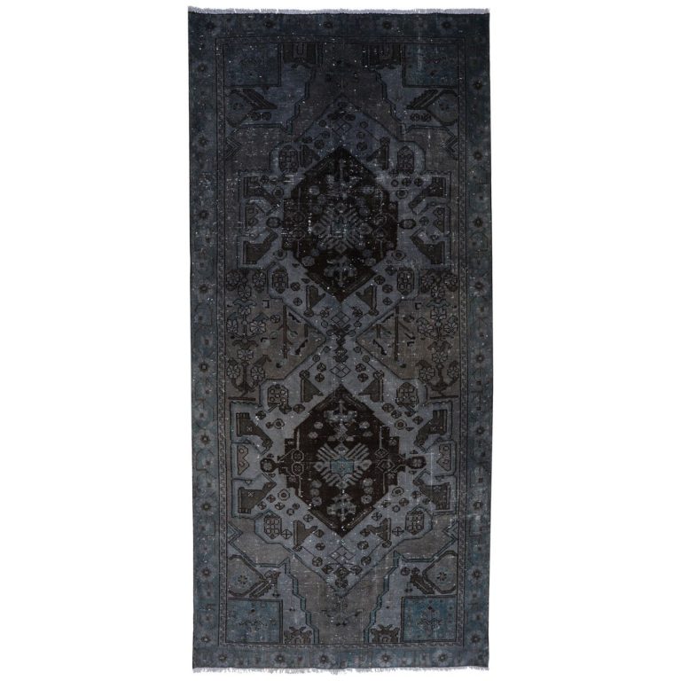 فرش وینتج دستبافت رنگ شده چهار متری