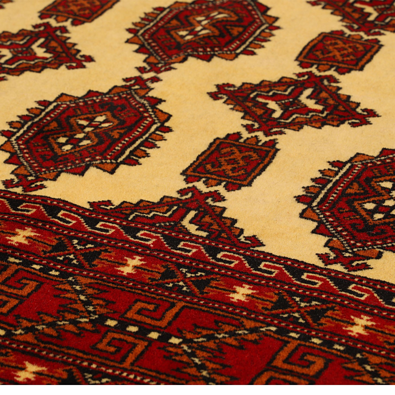 فرش عشایری دستبافت سه متری مدل ترکمن کد 991215