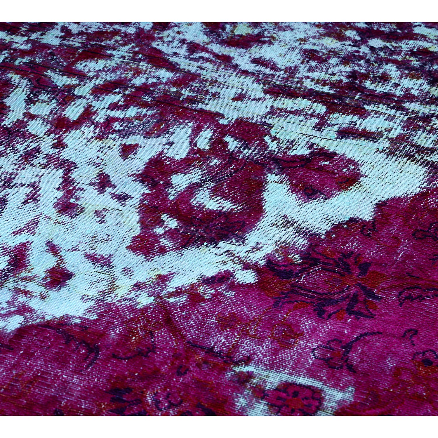 فرش وینتج دستبافت رنگ شده هشت و نیم متری کد 9924