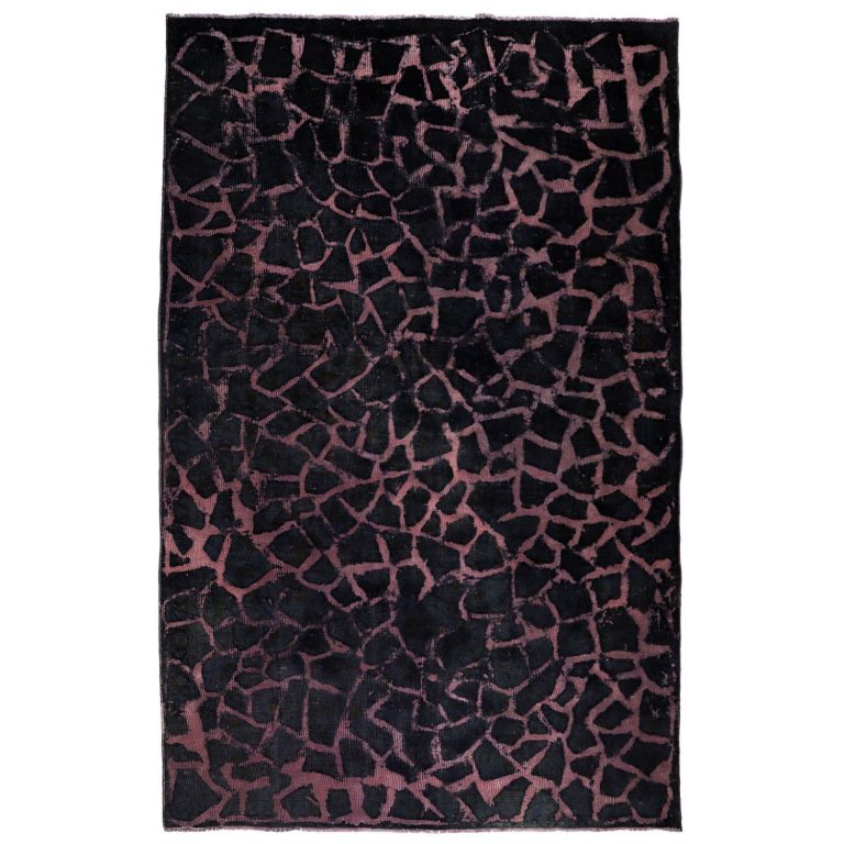 فرش وینتج دستبافت رنگ شده پنج متری