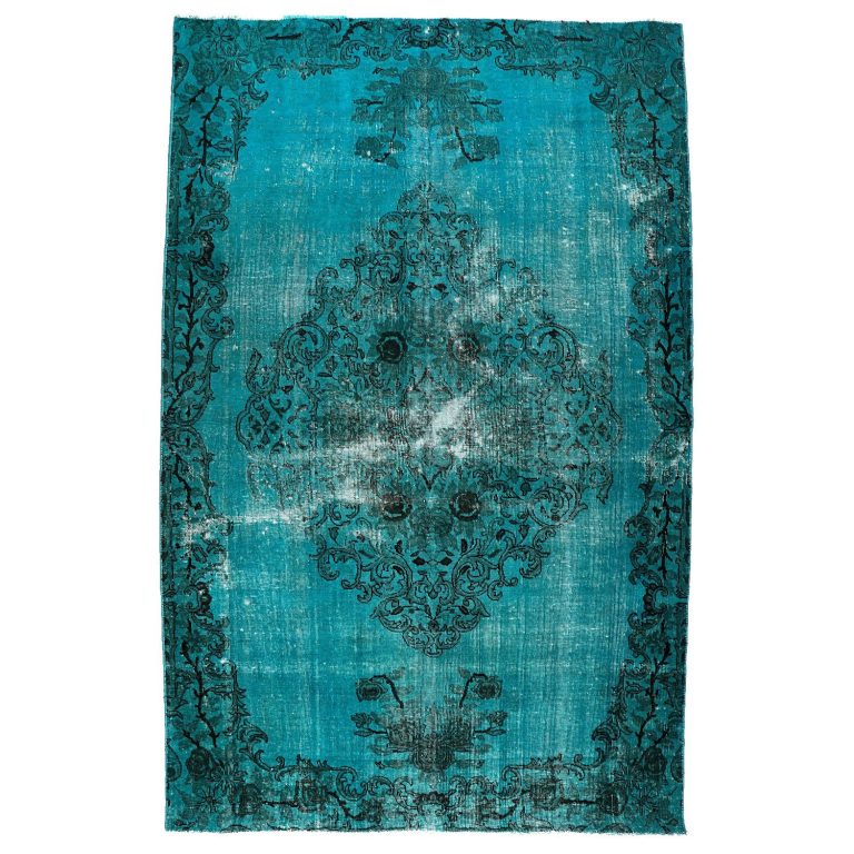 فرش وینتج دستبافت رنگ شده پنج متری کد 991299