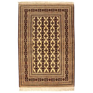 فرش ترکمن دستبافت دو و نیم متری