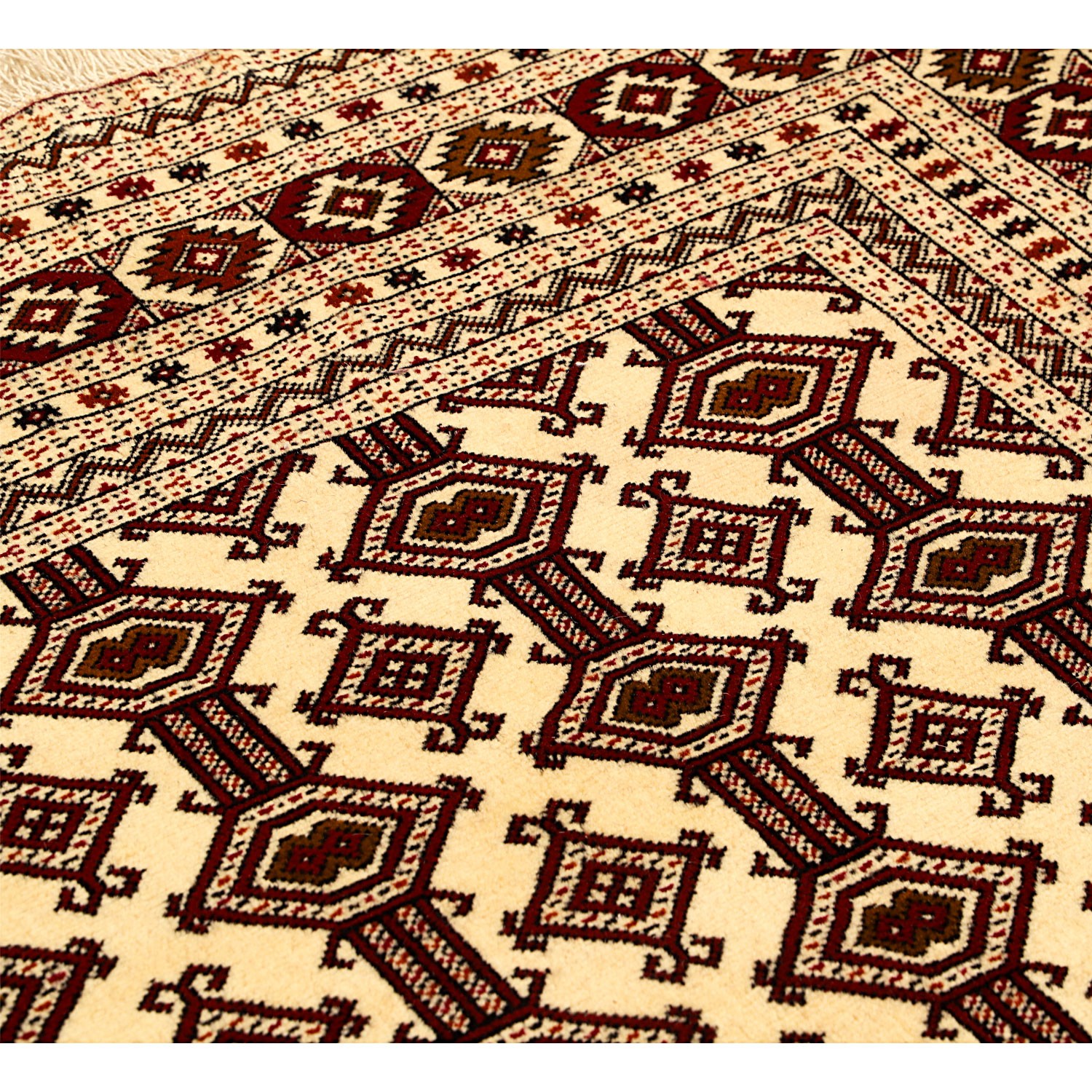 فرش ترکمن دستبافت دو و نیم متری کد 998884