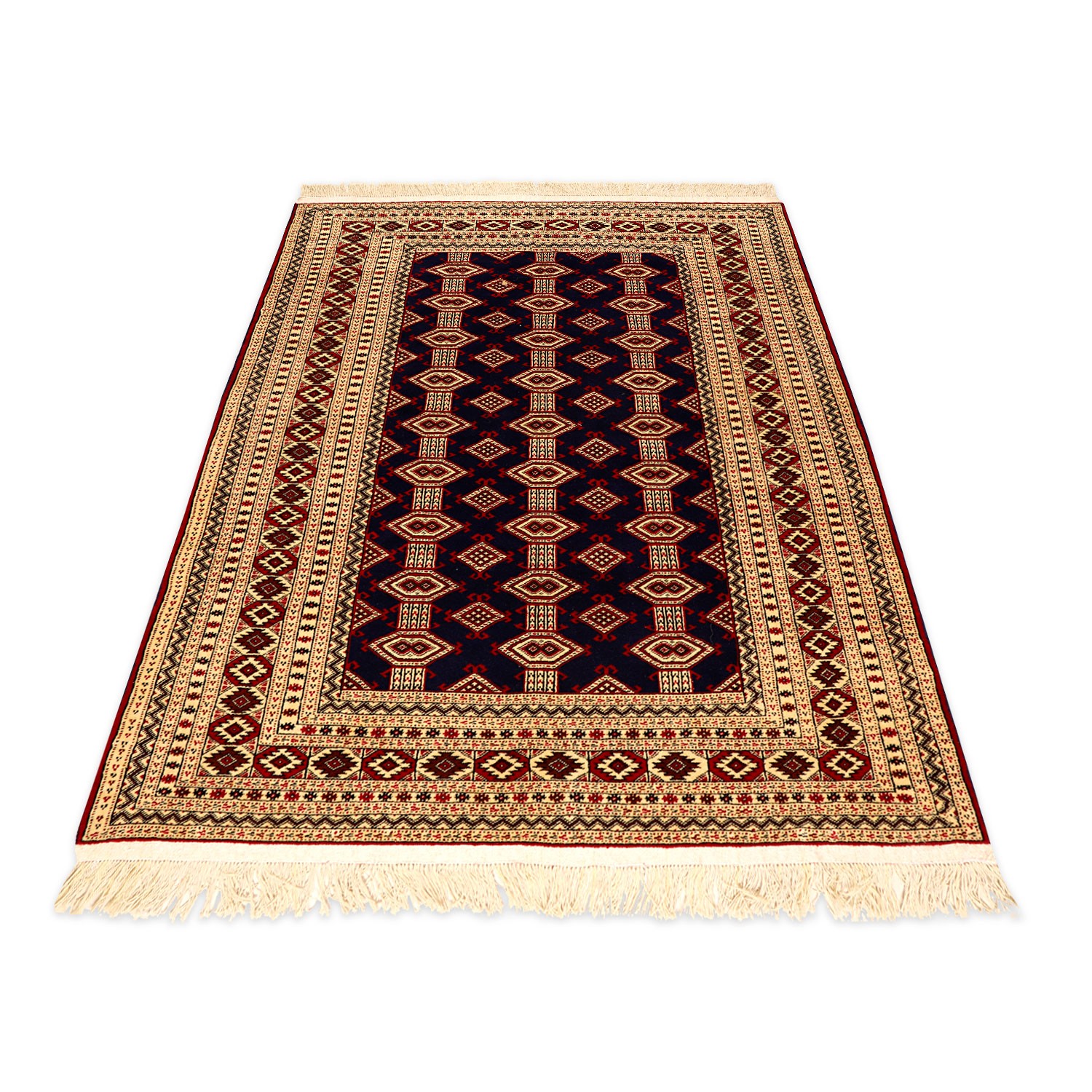 فرش ترکمن دستبافت دو و نیم متری کد 998885