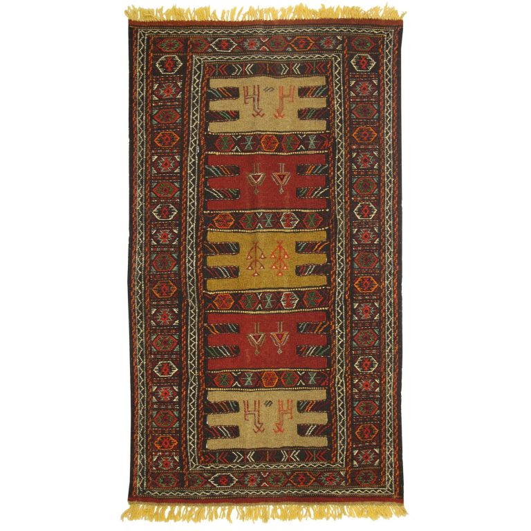 گلیم خراسان دستبافت یک و نیم متری