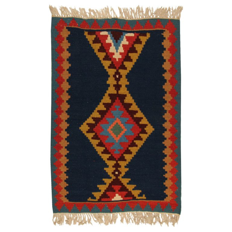 گلیم قشقایی دستبافت یک متری