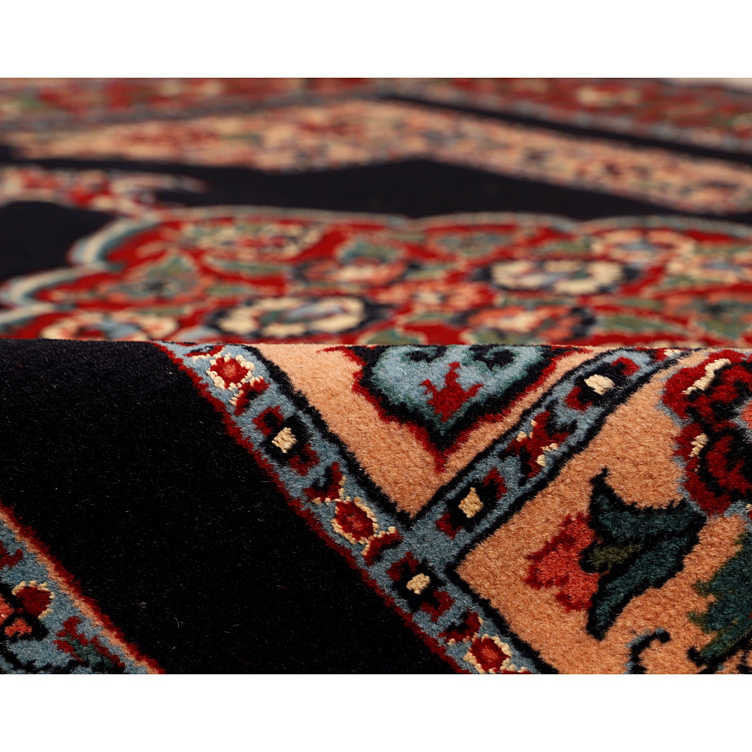فرش عشایری دستبافت دو و نیم متری مدل ترکمن کد 991217