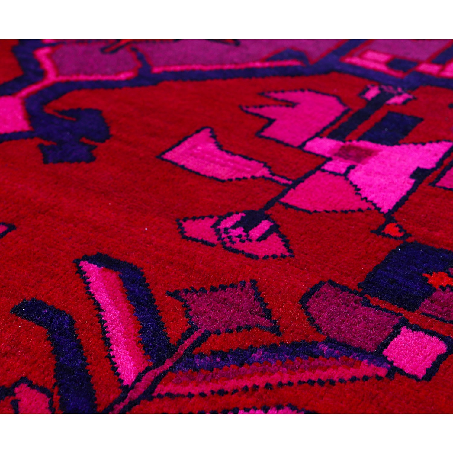 فرش وینتیج دستبافت رنگ شده شش متری کد 9970
