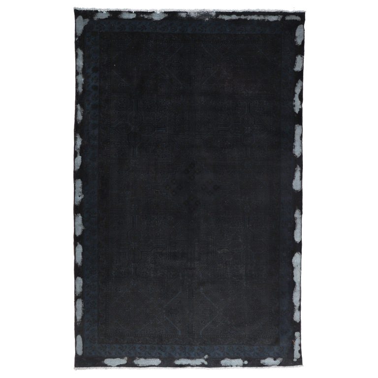 فرش وینتیج دستبافت رنگ شده پنج و نیم متری