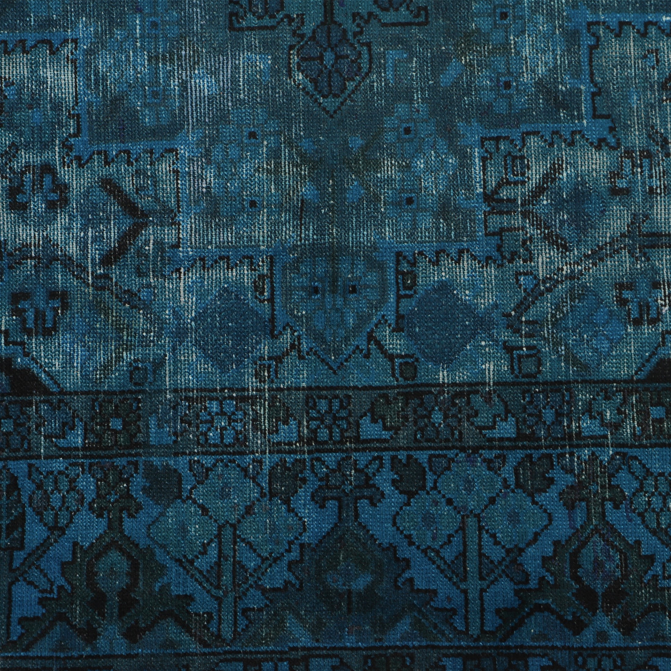 فرش وینتیج دستبافت رنگ شده پنج و نیم متری کد 1405105
