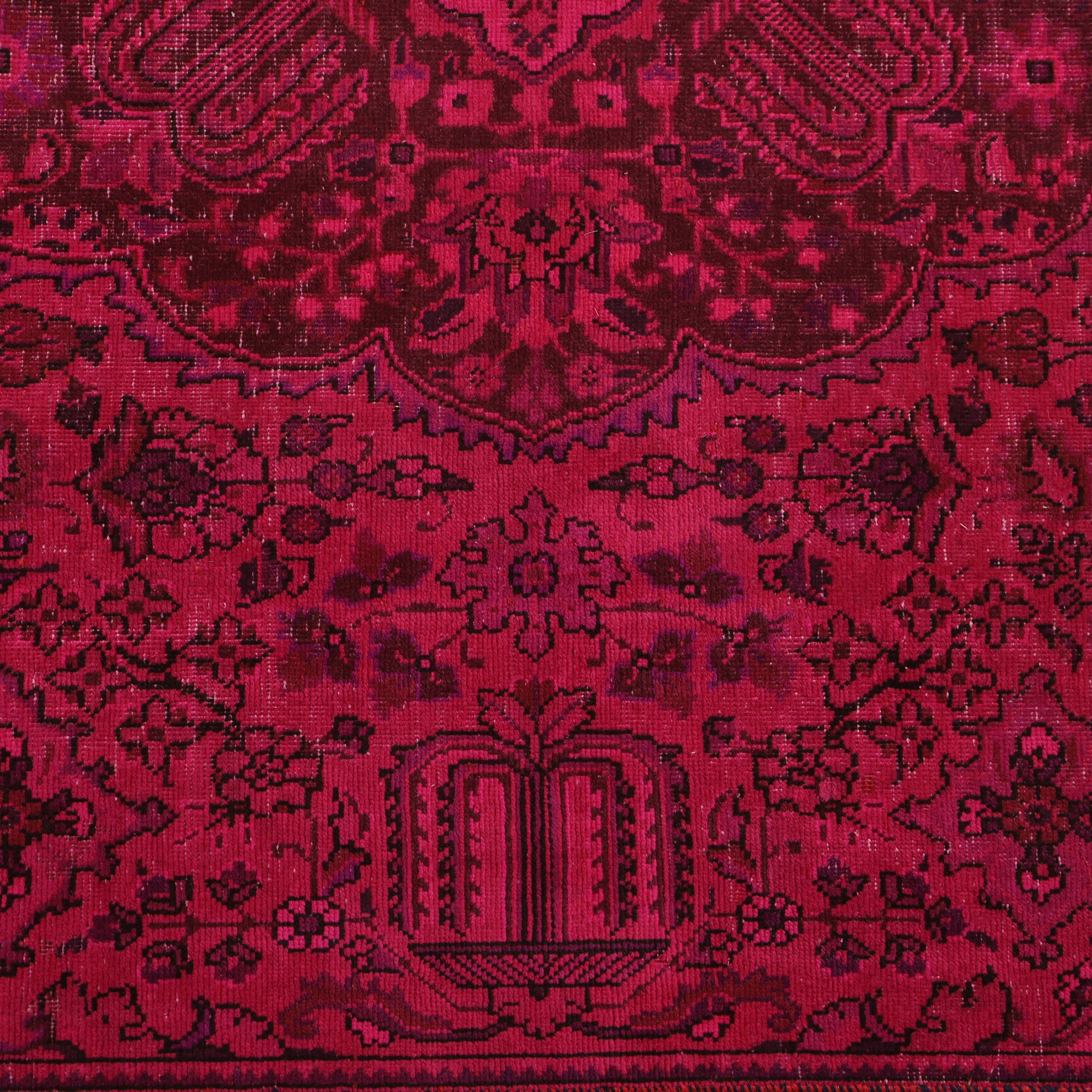 فرش وینتیج دستبافت رنگ شده هفت و نیم متری کد 1405106