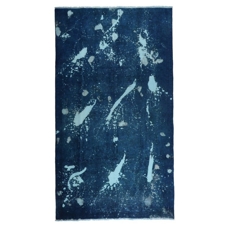 فرش وینتیج دستبافت رنگ شده پنج متری