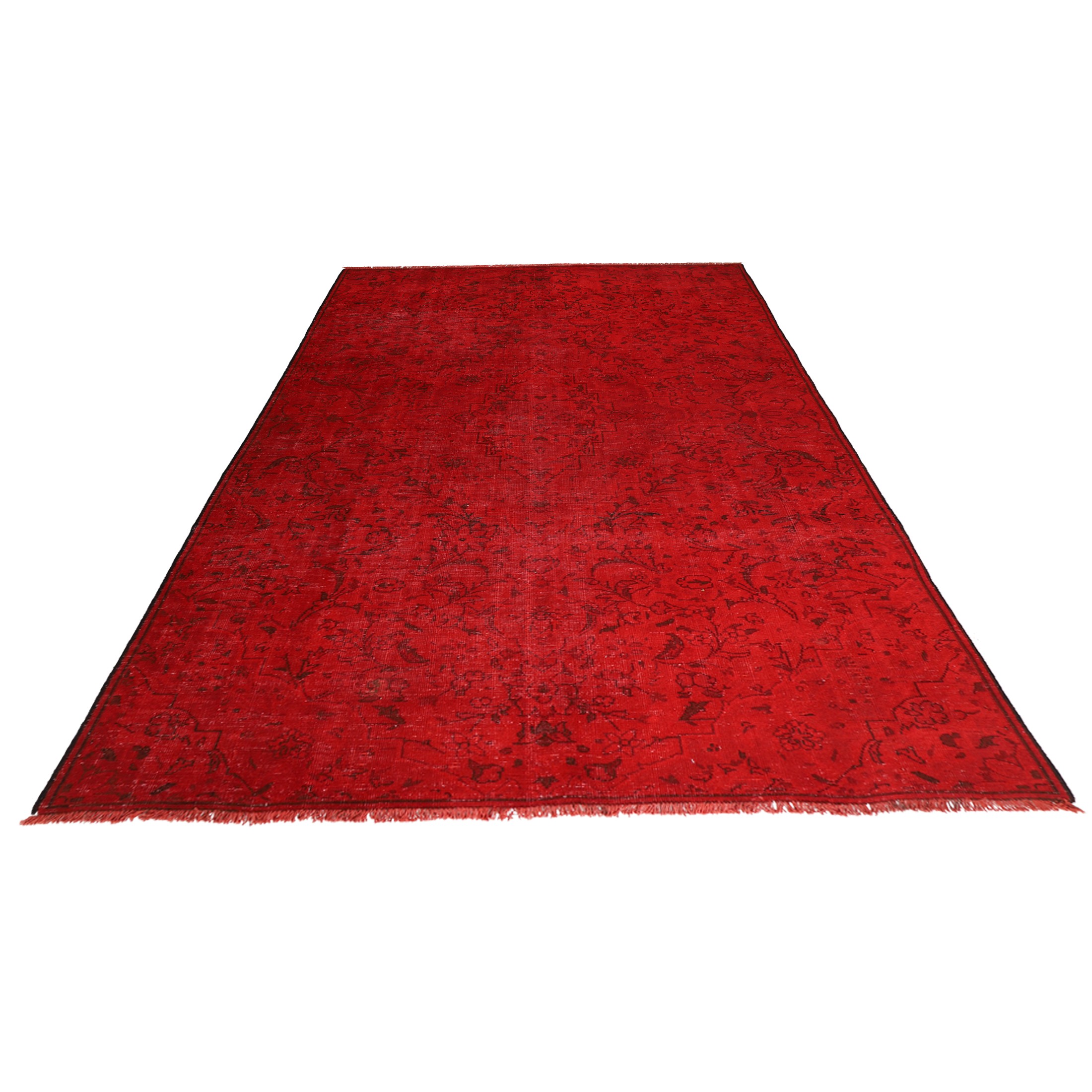فرش وینتیج دستبافت رنگ شده پنج متری کد 1405152