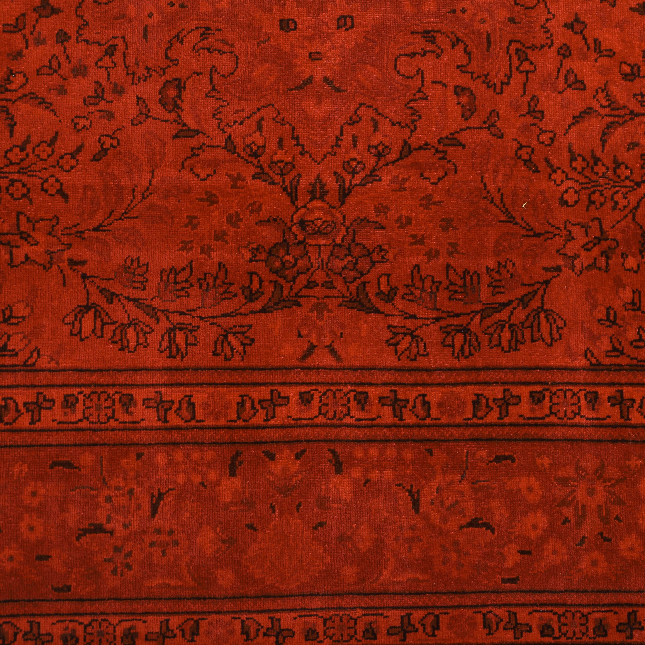 فرش وینتیج دستبافت رنگ شده نه متری کد 1405155