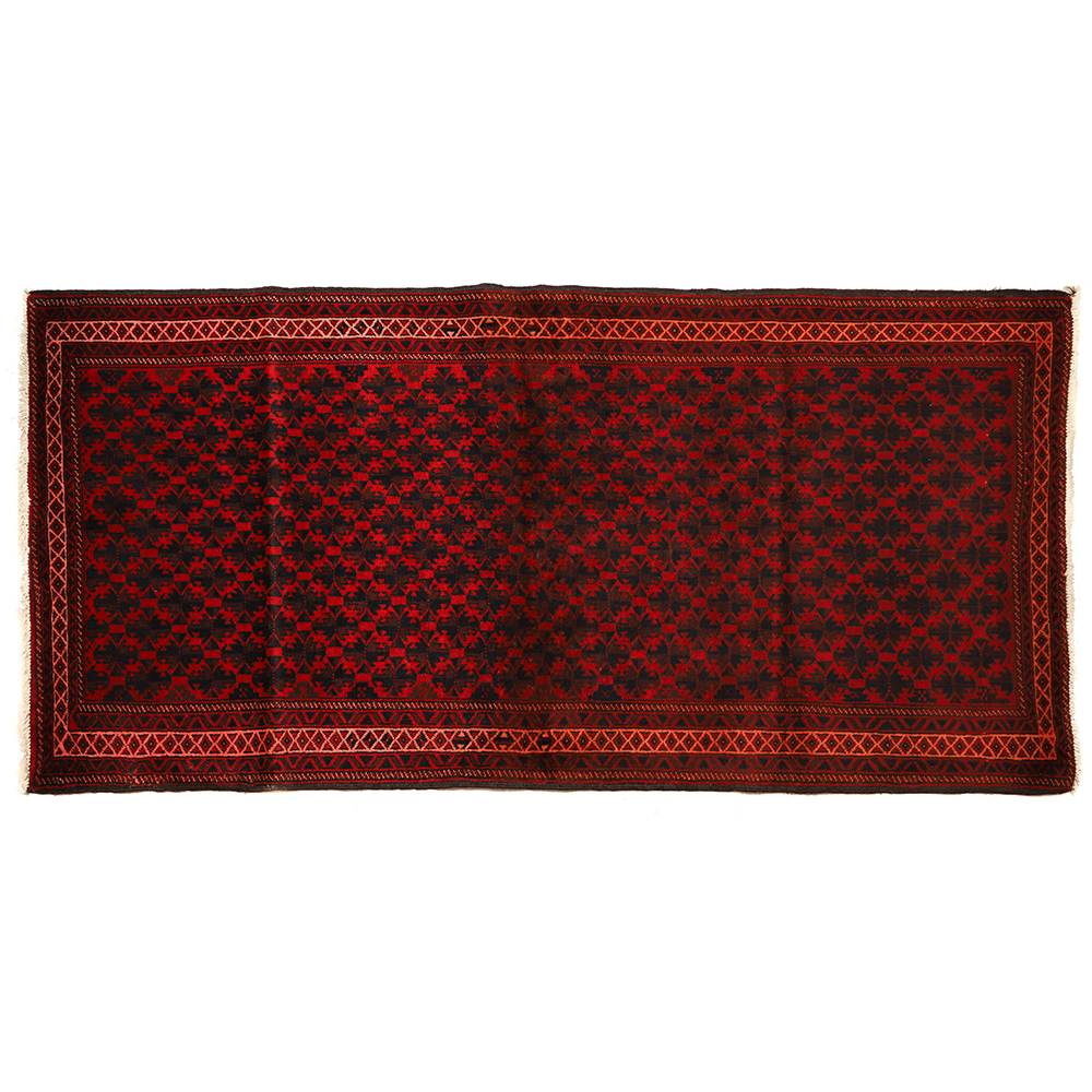 فرش قدیمی دستباف دو متری مدل ترکمن کد 4101127 | گارانتی اصالت و سلامت فیزیکی کالا