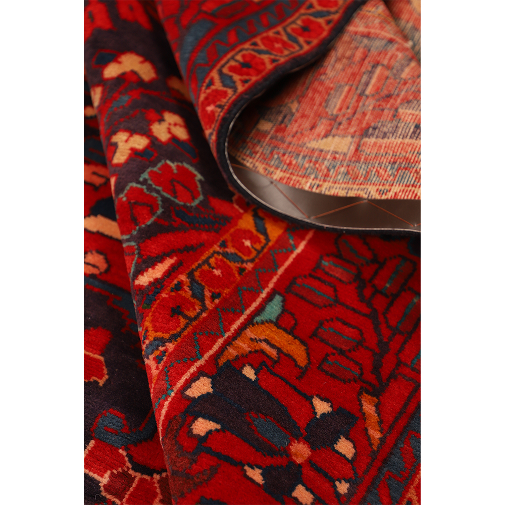فرش دستباف قدیمی شش و نیم متری مدل لچک ترنج کد 4101150 | گارانتی اصالت و سلامت فیزیکی کالا