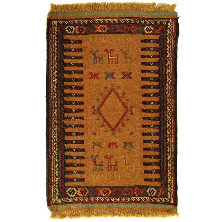 گلیم دستبافت نیم متری مدل تمام بافت خراسان