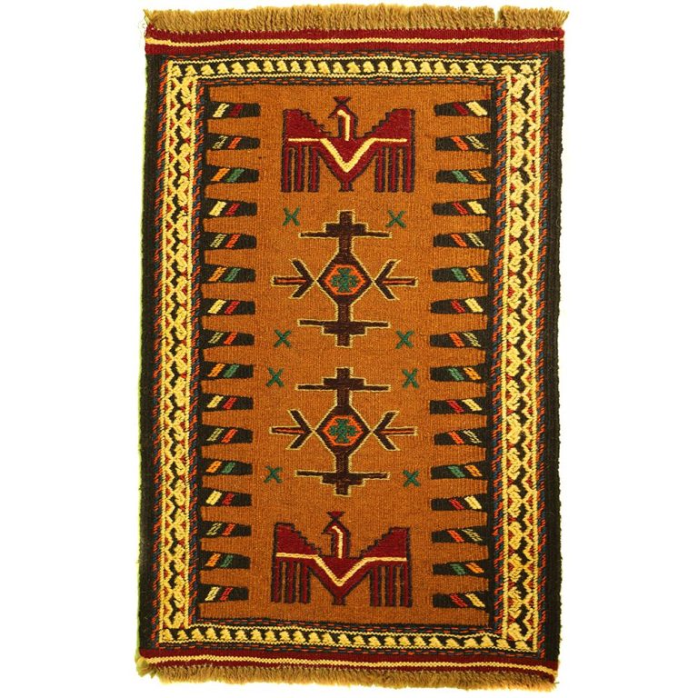 گلیم دستبافت نیم متری مدل تمام بافت خراسان