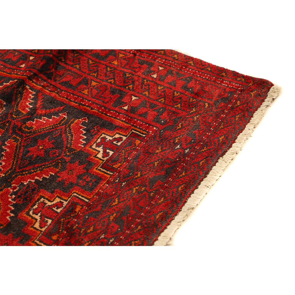 فرش قدیمی دستباف دو متری مدل ترکمن کد 4101128 | گارانتی اصالت و سلامت فیزیکی کالا