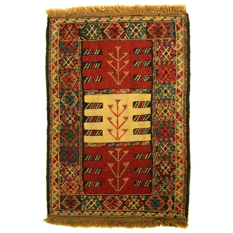 گلیم دستبافت نیم متری مدل تمام بافت خراسان