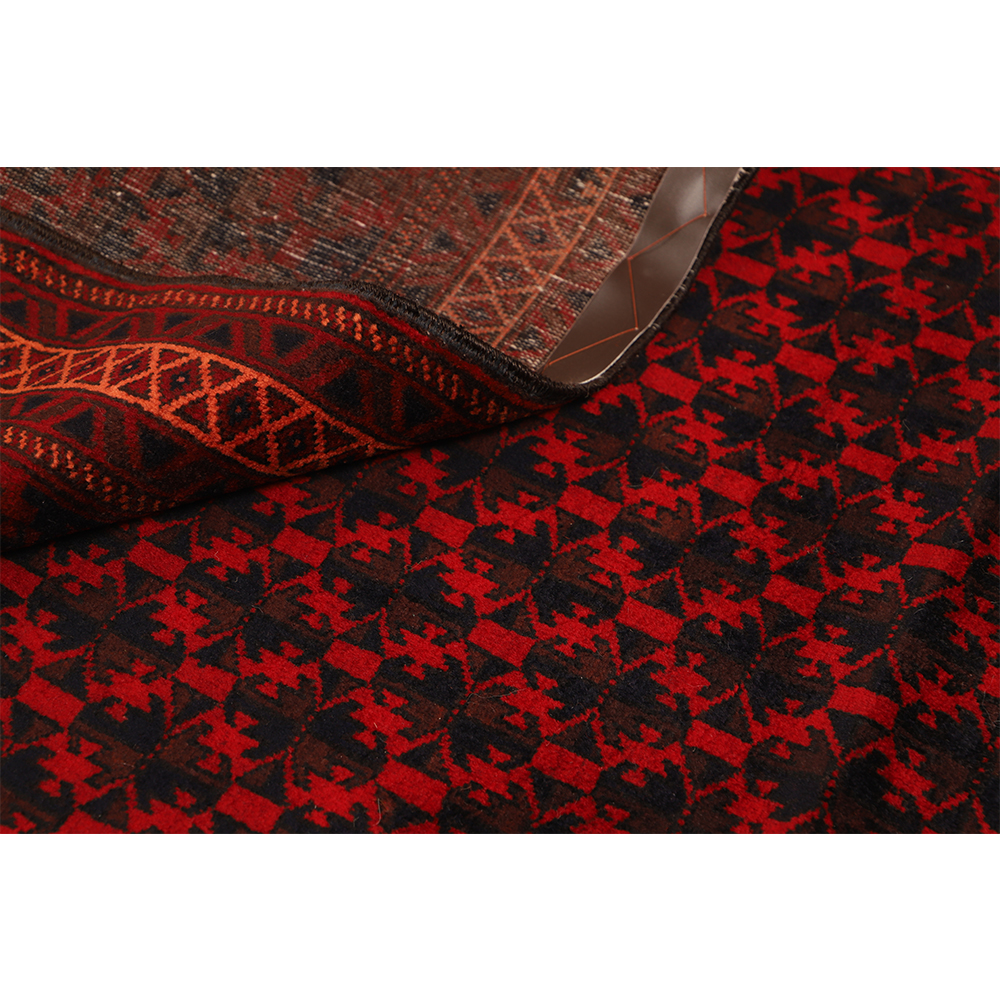 فرش قدیمی دستباف دو متری مدل ترکمن کد 4101127 | گارانتی اصالت و سلامت فیزیکی کالا