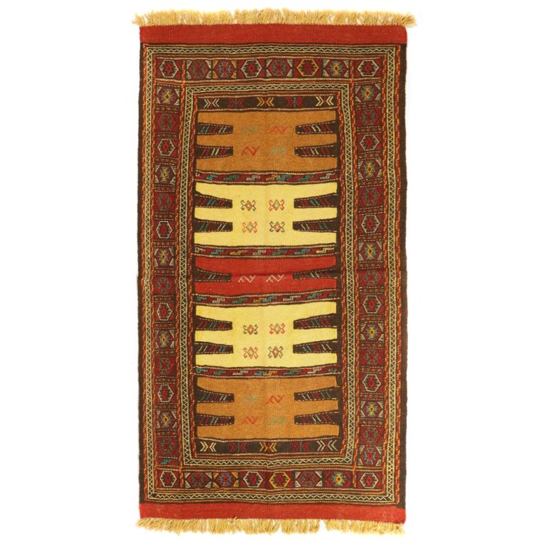 گلیم دستبافت دو متری مدل تمام بافت خراسان