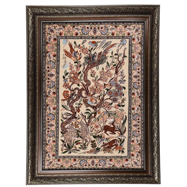 تابلو فرش دستبافت مدل شکارگاهی