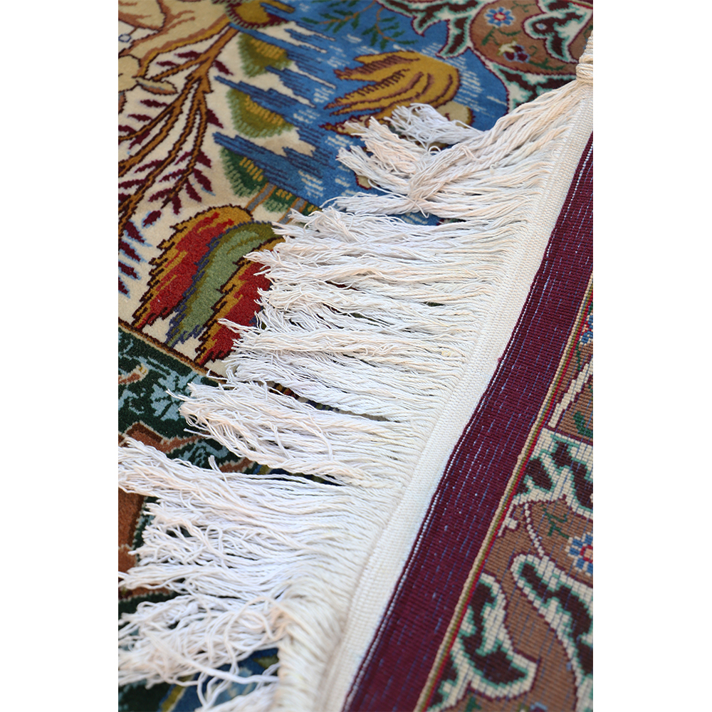 فرش قدیمی دستباف دوازده متری طرح کاشمر کد 4102242 | گارانتی اصالت و سلامت فیزیکی کالا