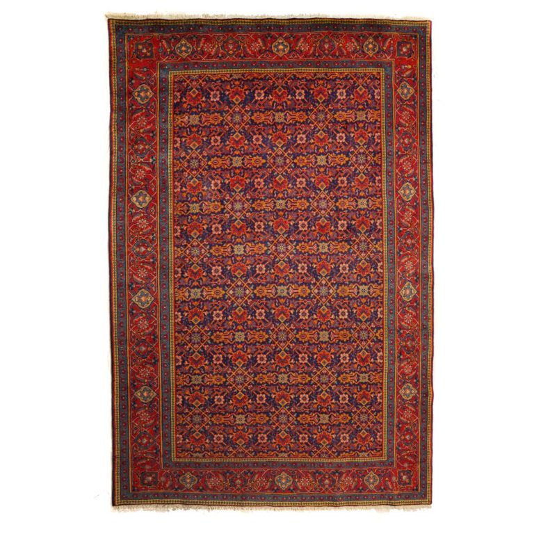 فرش واگیره قدیمی دستباف شش و نیم متری