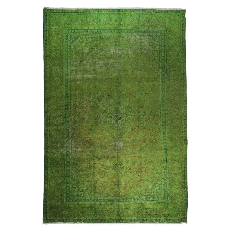 فرش وینتیج دستبافت رنگ شده هفت و نیم متری