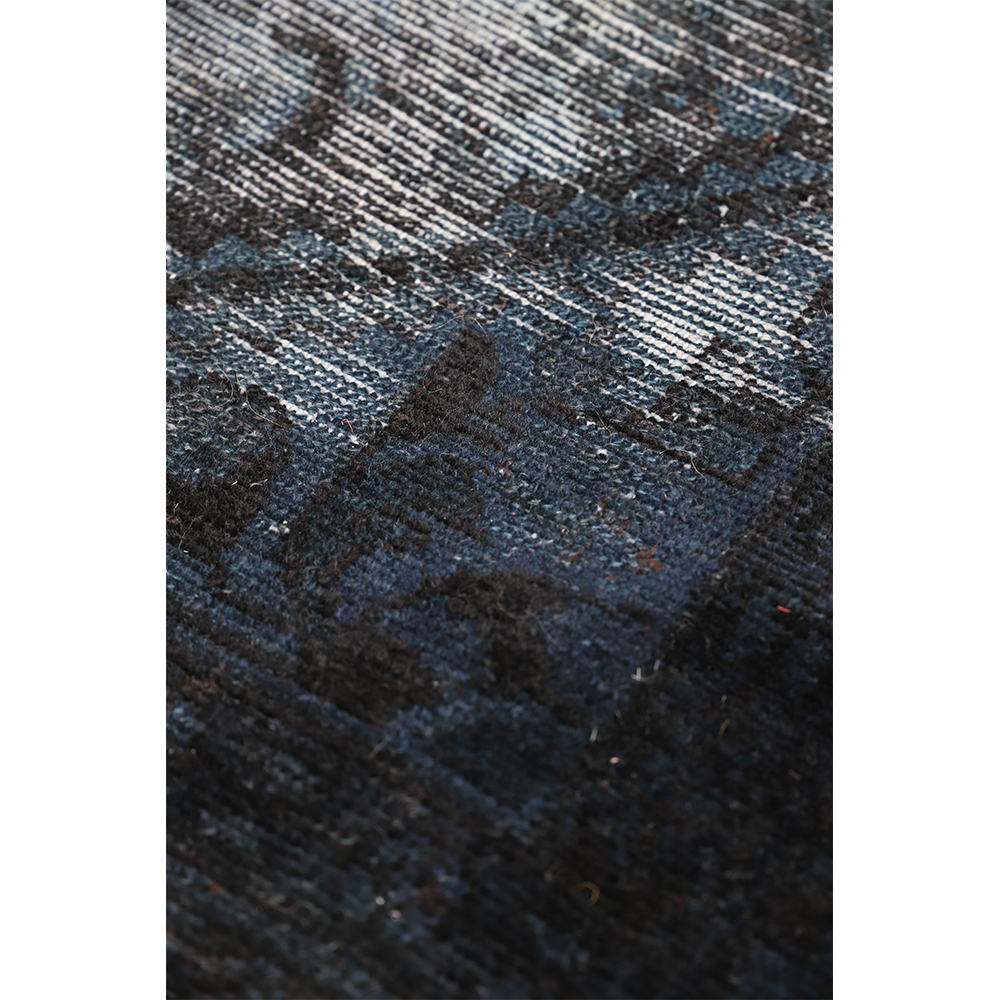 فرش دستبافت رنگ شده یک ونیم متری طرح وینتیج کد 410104 | گارانتی اصالت و سلامت فیزیکی کالا