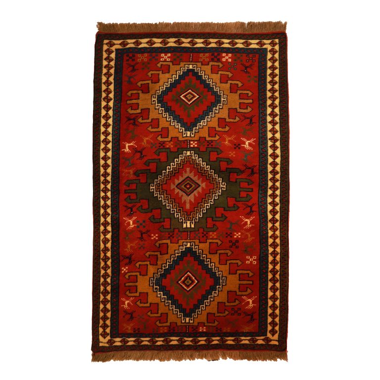 فرش دستباف دو و نیم متری طرح حوضی خراسان