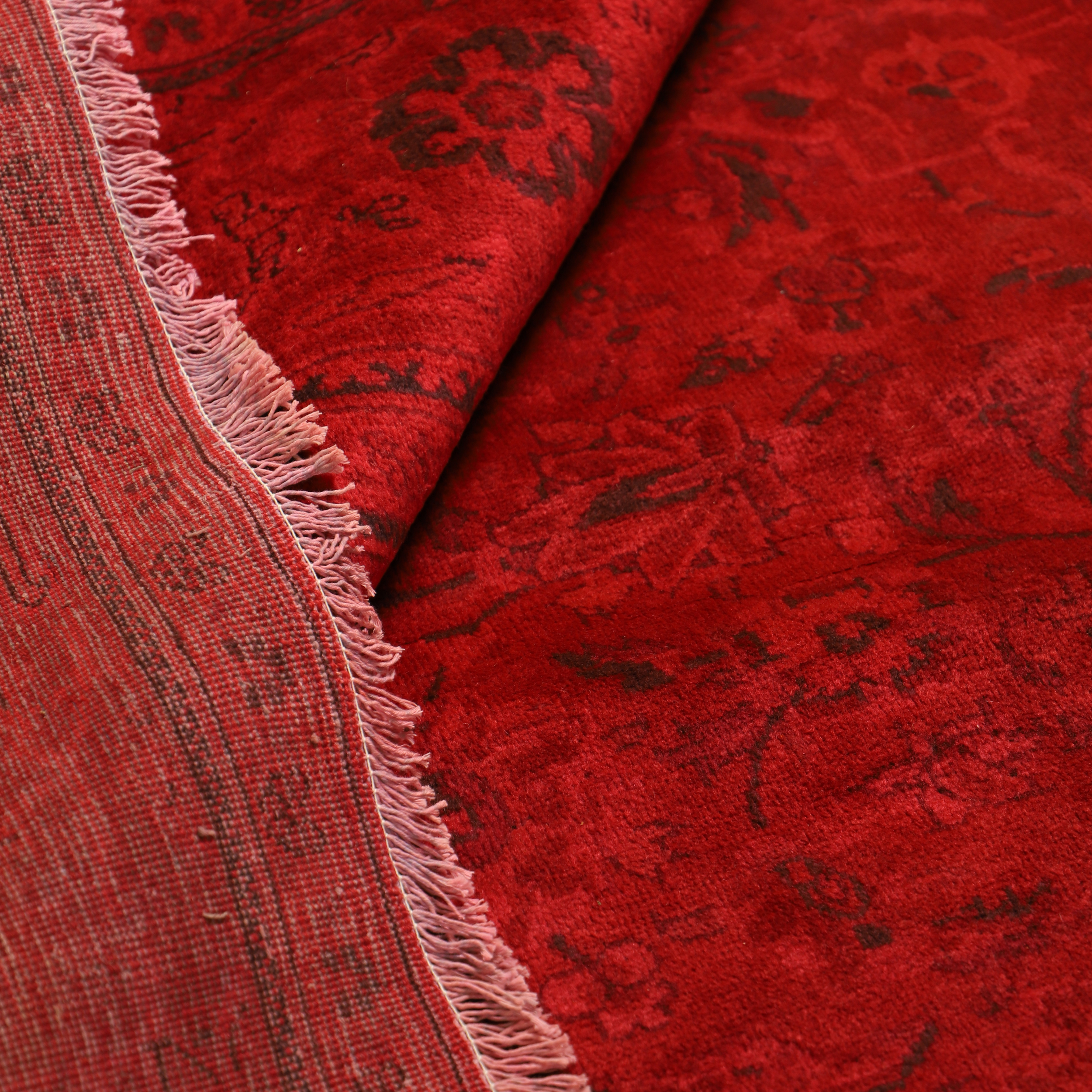 فرش دستباف رنگ شده شش متری مدل وینتج کد 4101210 | گارانتی اصالت و سلامت فیزیکی کالا