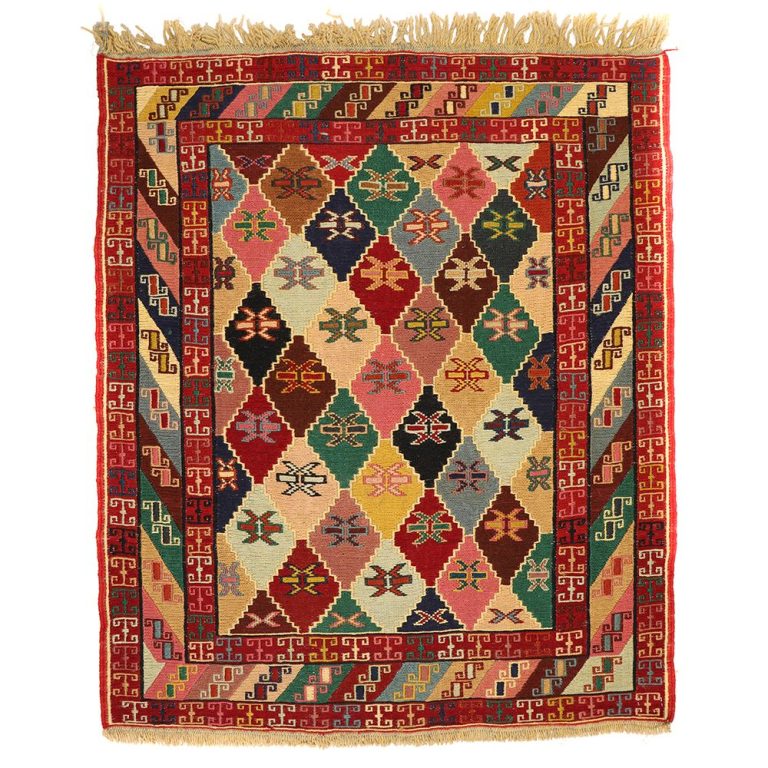 گلیم دستبافت یک متری مدل ورنی