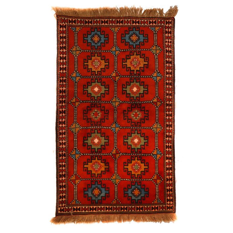 فرش دستباف دو متری مدل خراسان طرح خشتی