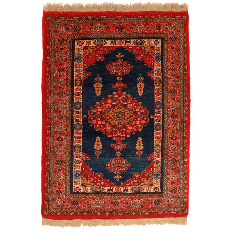 فرش دستباف دو متری طرح لچک ترنج خراسان