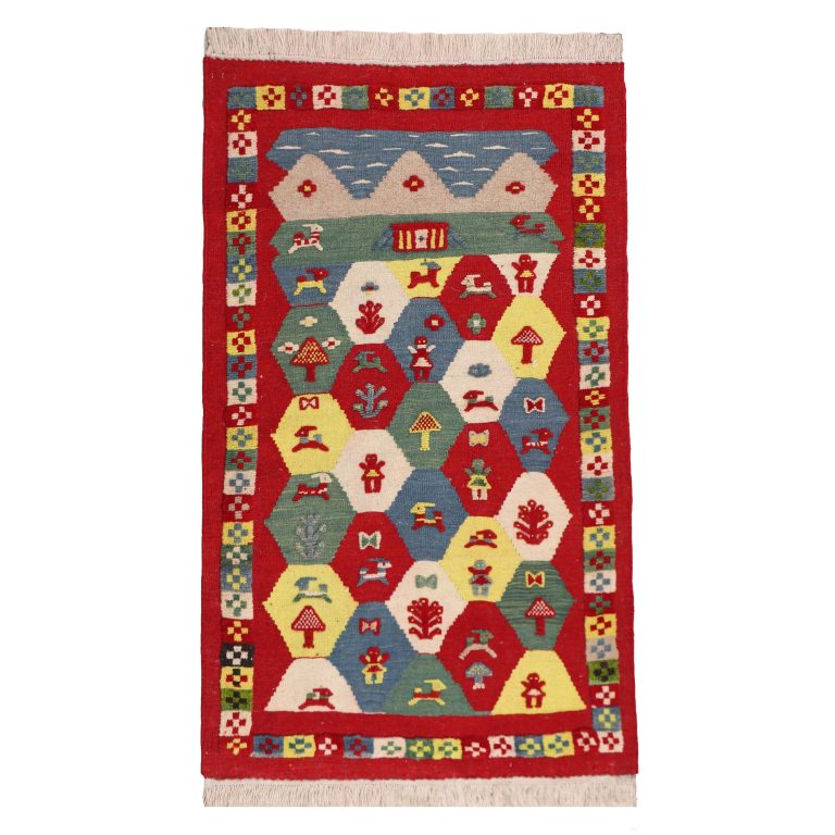 گلیم دستبافت مدل عشایری