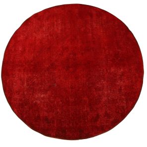 فرش دستبافت رنگ شده یک متری مدل دایره ای وینتیج