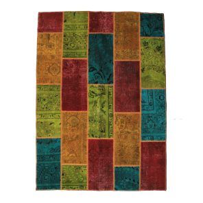 فرش دستباف سه متری طرح چهل تکه کد 4020556