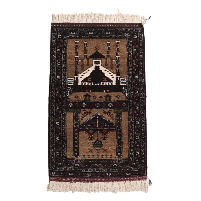 فرش دستبافت قدیمی یک متری کد 4020713