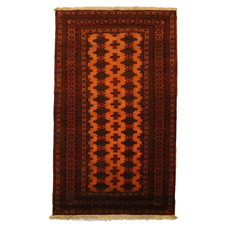 فرش دستباف قدیمی دو متری مدل ترکمن کد 402011110