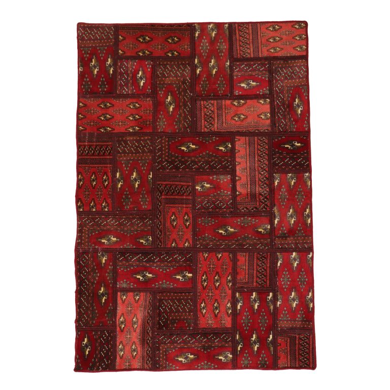 فرش دستبافت دو متری مدل چهل تکه کد 4030243