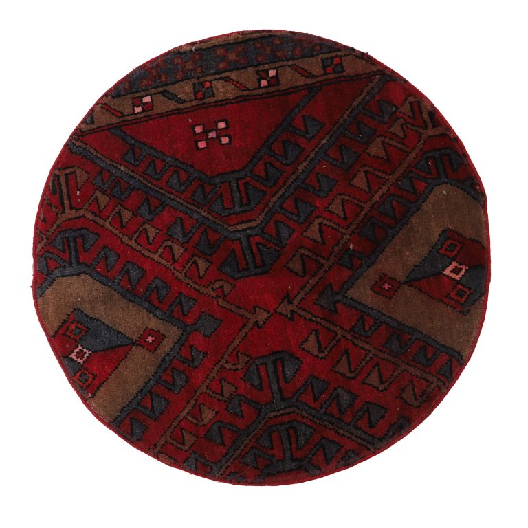 فرش دستبافت دایره مدل وینتیج کد 40302511