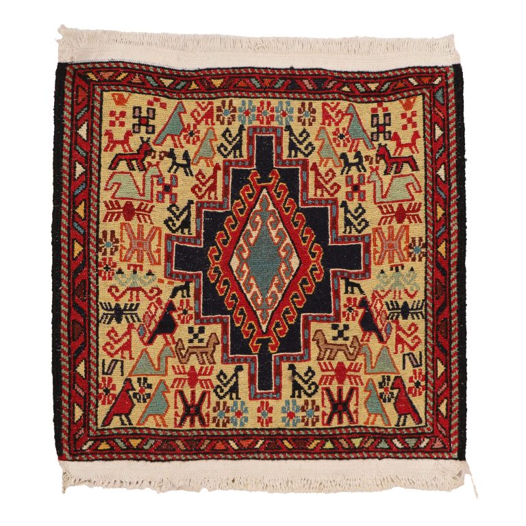 گلیم دستبافت نیم متری مدل ورنی کد 4030704