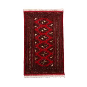 فرش قدیمی دستباف یک متری مدل ترکمن کد 4030412