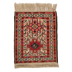 گلیم دستبافت نیم متری مدل ورنی کد 4030906