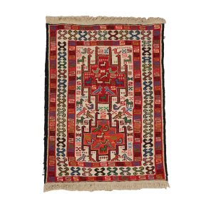 گلیم دستبافت نیم متری مدل ورنی کد 4030905